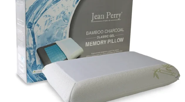 Jean Perry Eco Health Bamboo Charcoal Gel Memory Pillow Classic