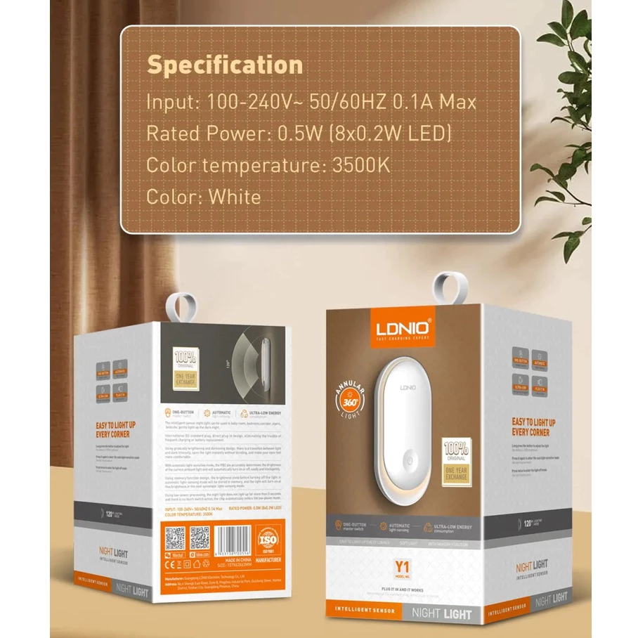 LDNIO Y1 Y2 LED Night Light