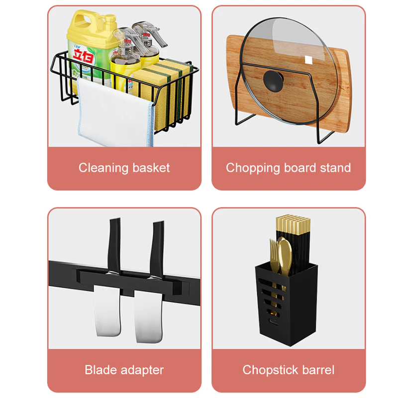 Rak Pinggan Sinki Mangkuk Stainless Steel Rak Dapur Drying Rack