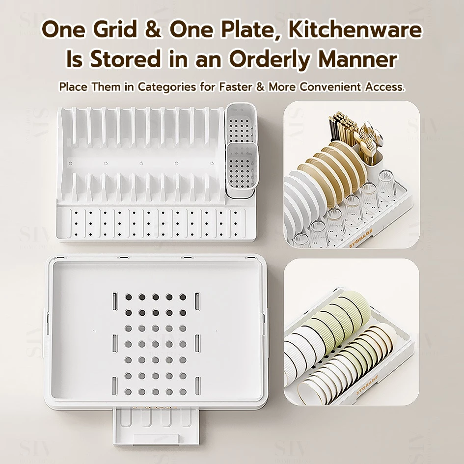 SIV foldable dish rack