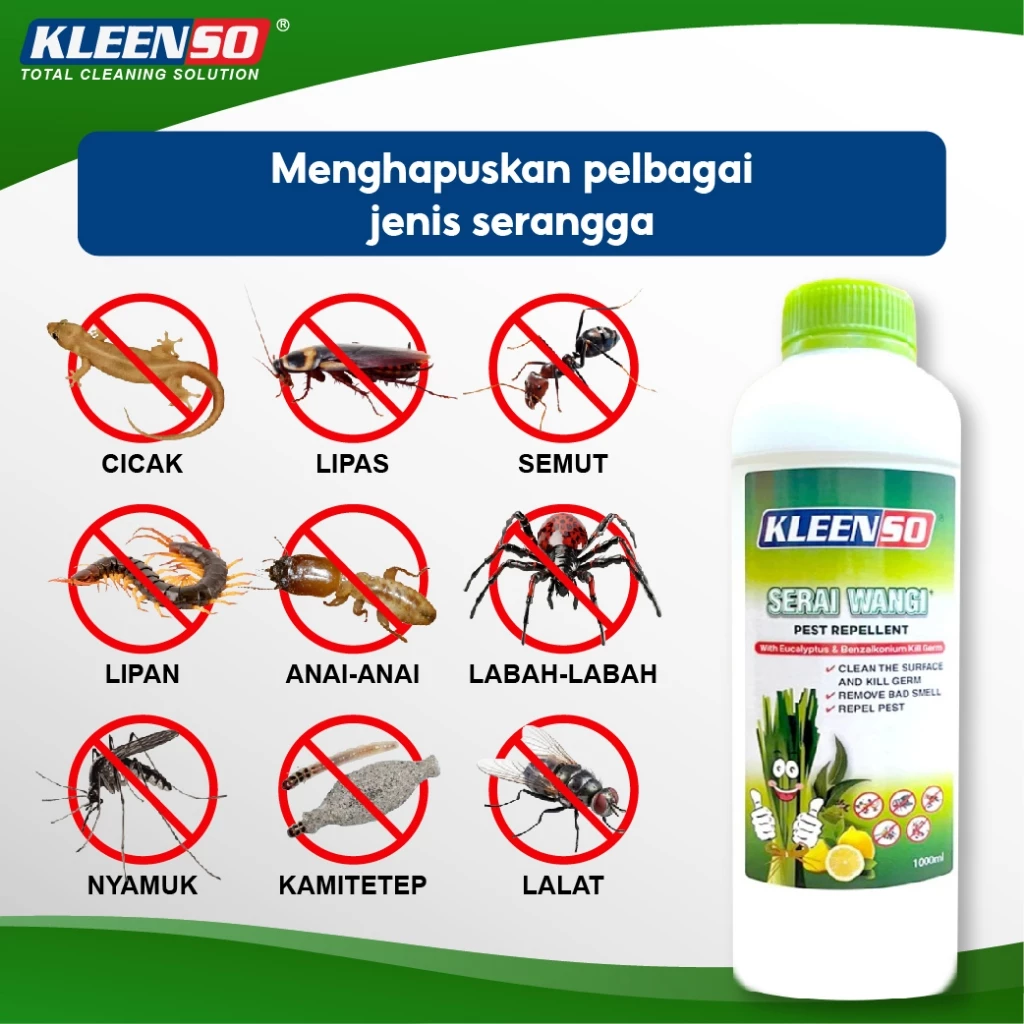 Kleenso Serai Wangi Eco Pest Repellent