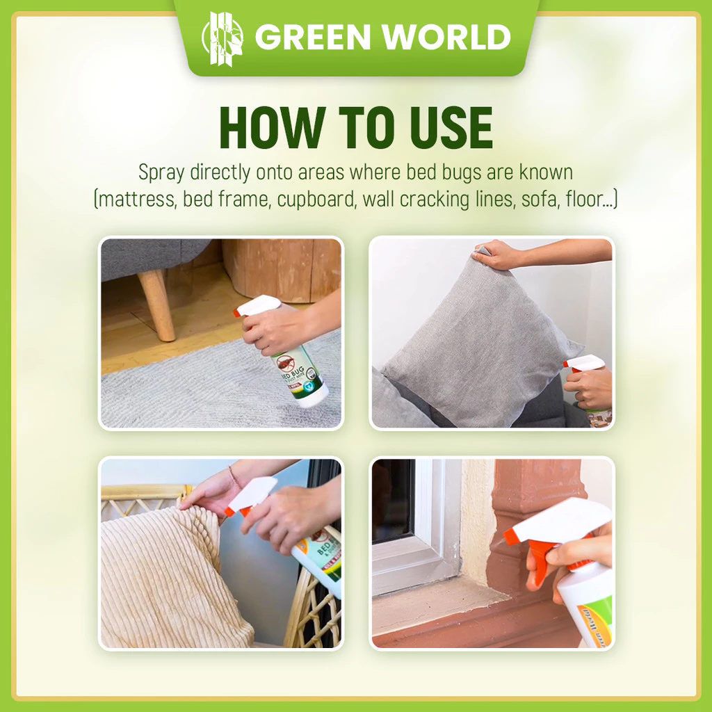 Green World Bed Bug&Dust Mite Spray