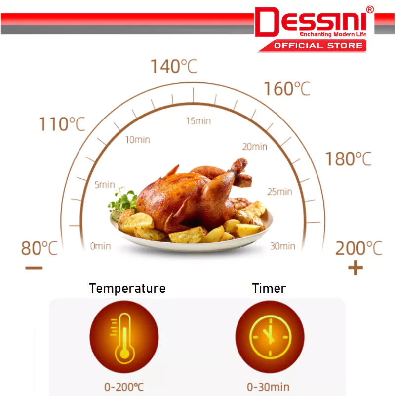 DESSINI Air Fryer 4.3L