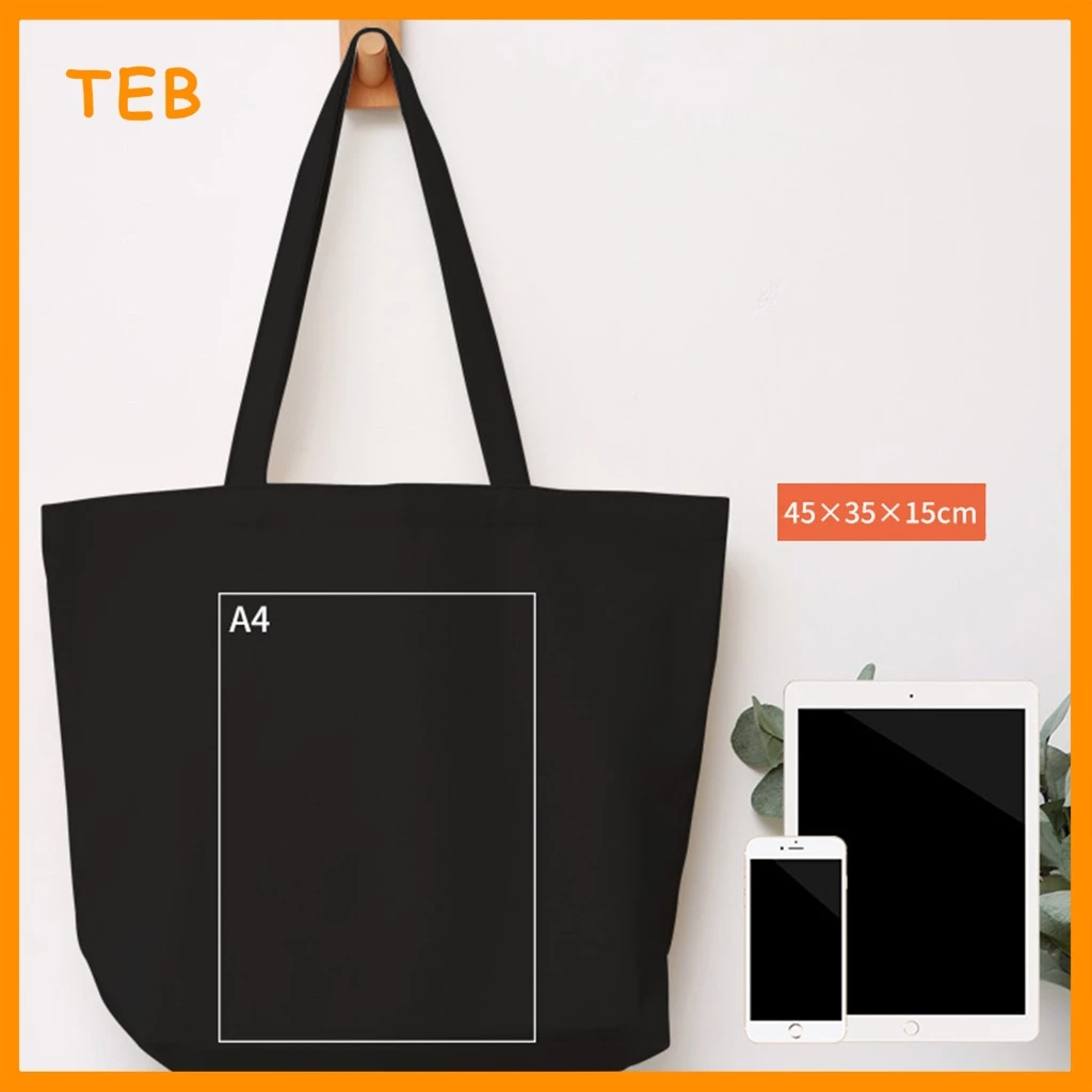 large capacity shopper bag canvas