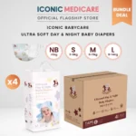 Iconic Babycare Ultrasoft Day & Night Baby Diaper Tape