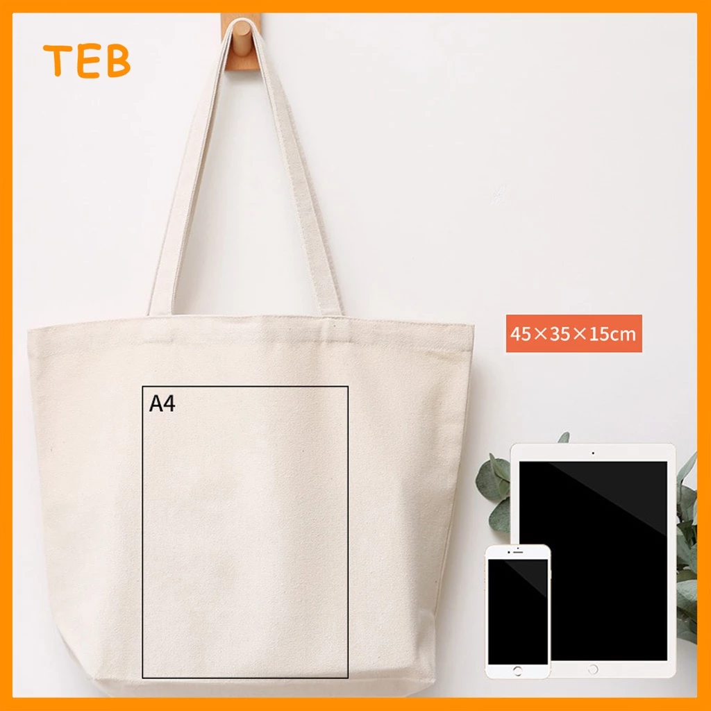 large capacity shopper bag canvas